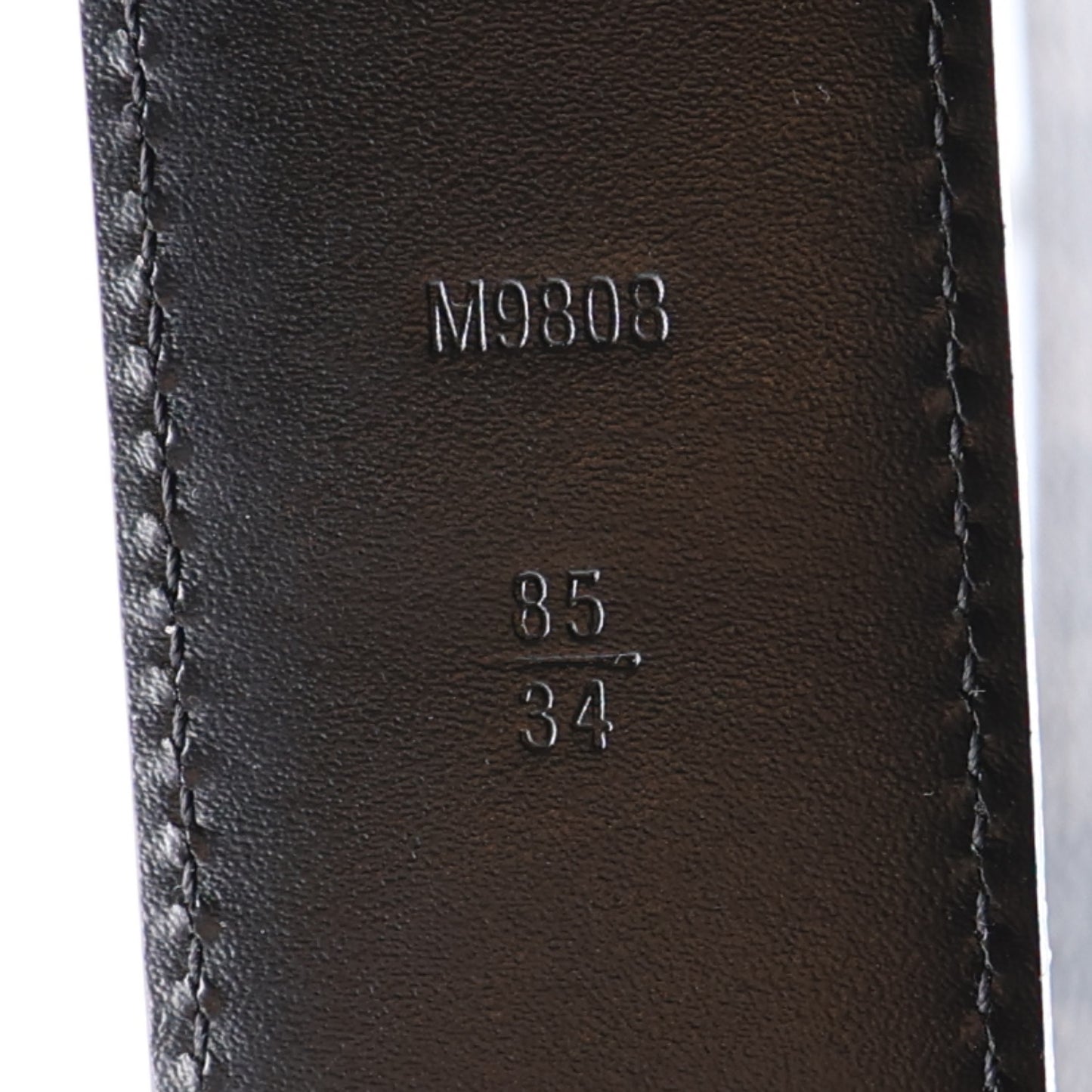 Calfskin Damier Eclipse 40mm LV Initiales Reversible 85 34 Belt