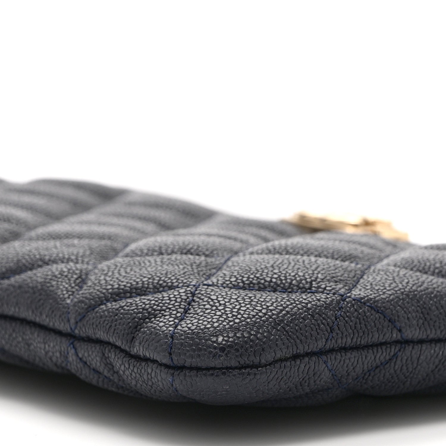 Chanel Caviar Quilted Small Zipped Boy Pouch Navy Blue 10 of 10