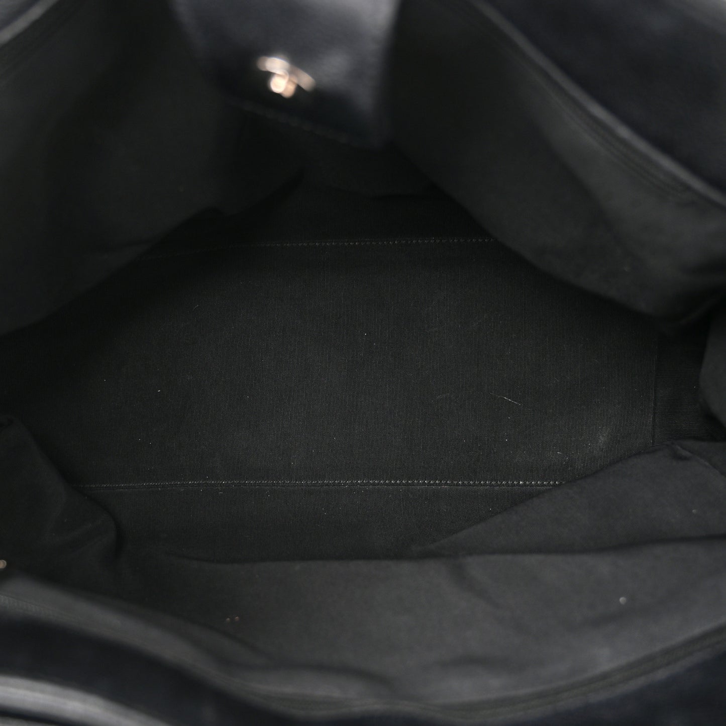 Calfskin Cerf Executive Shopper Tote Black