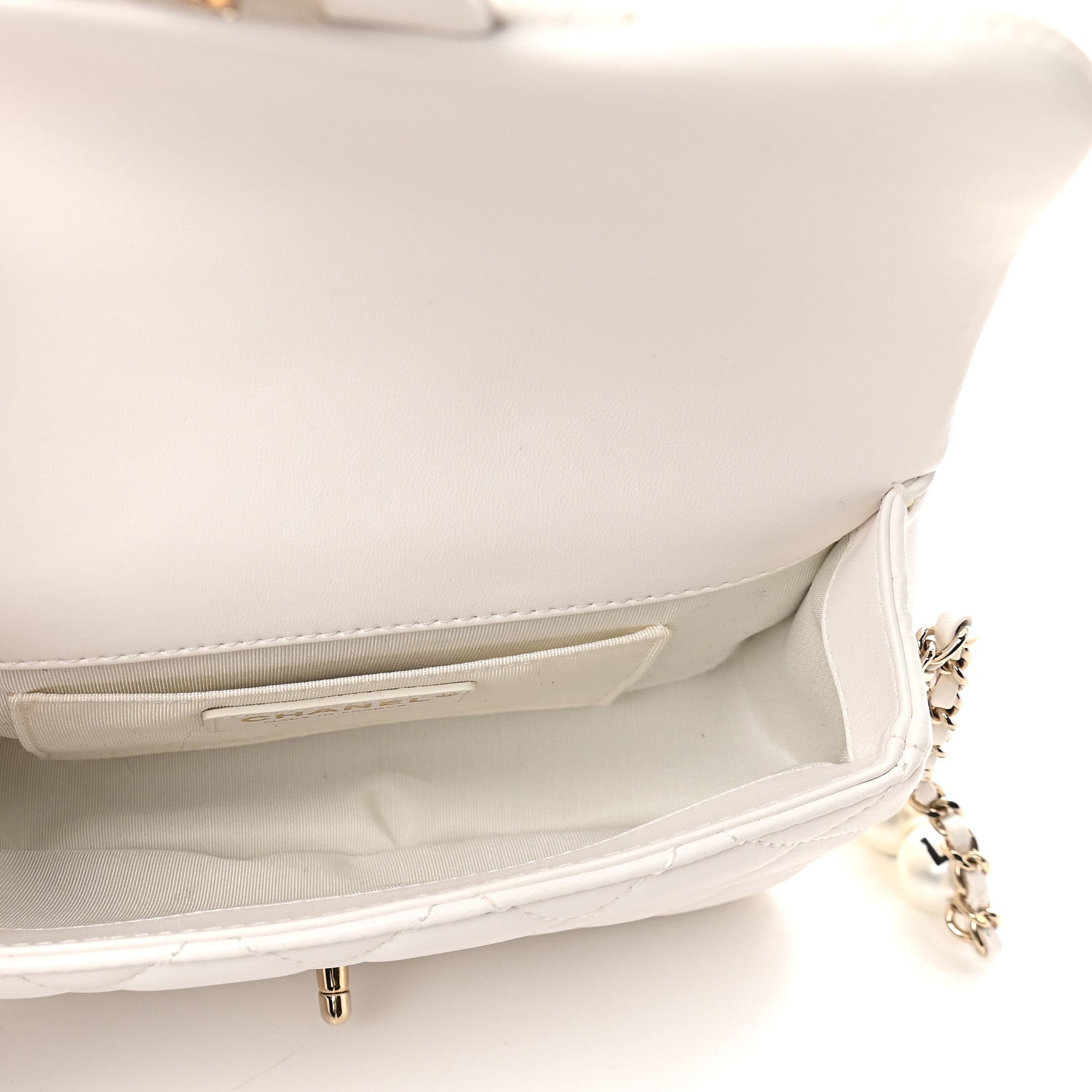 Chanel Lambskin Quilted Small My Precious Flap White 5 of 9