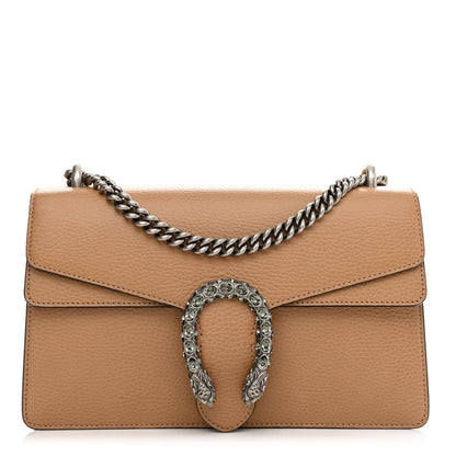 Gucci Dollar Calfskin Crystal Small Dionysus Shoulder Bag Natural Tan Black Diamond 1 of 12
