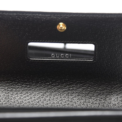 Gucci Calfskin Web Ophidia Wallet On Chain Black 6 of 10