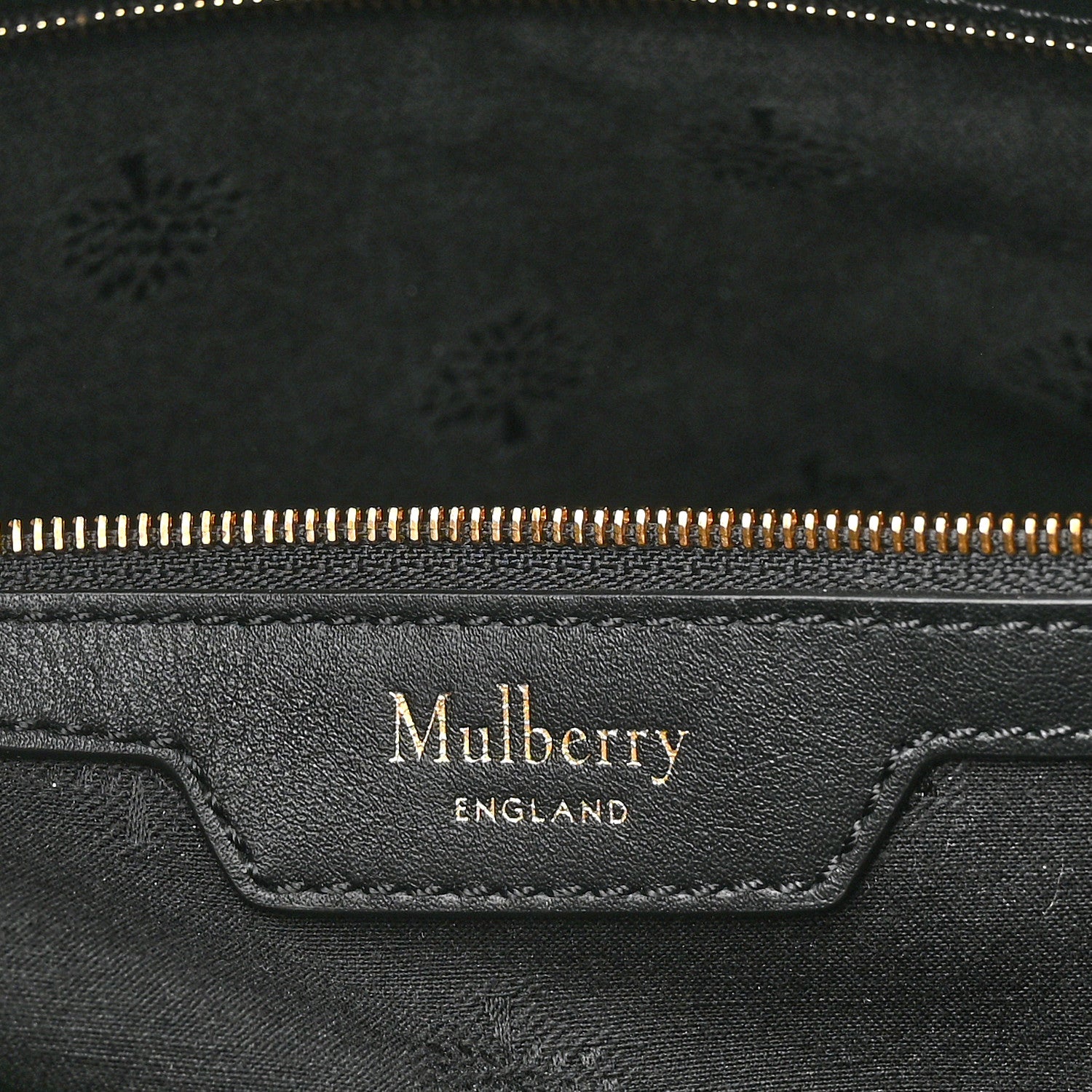 Mulberry Econyl Nylon Jacquard Calfskin Monogram Shopper Tote Black 6 of 9