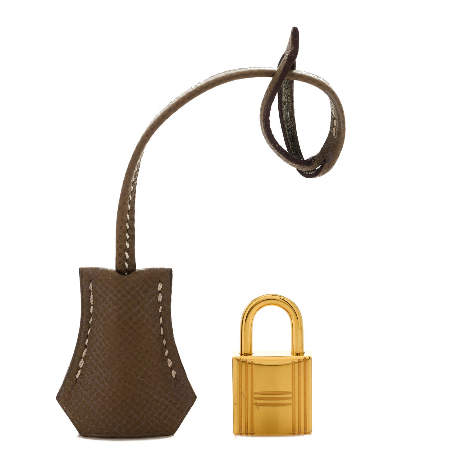 Hermes Epsom Key Clochette Set Etoupe 1 of 5