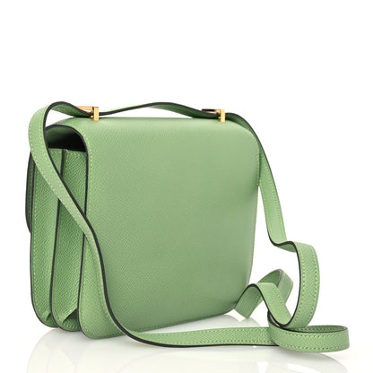 Hermes Epsom Constance 18 Vert Criquet 3 of 18