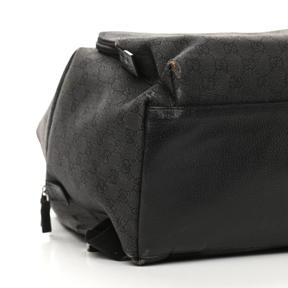 Gucci Denim Monogram Medium Backpack Black 10 of 16