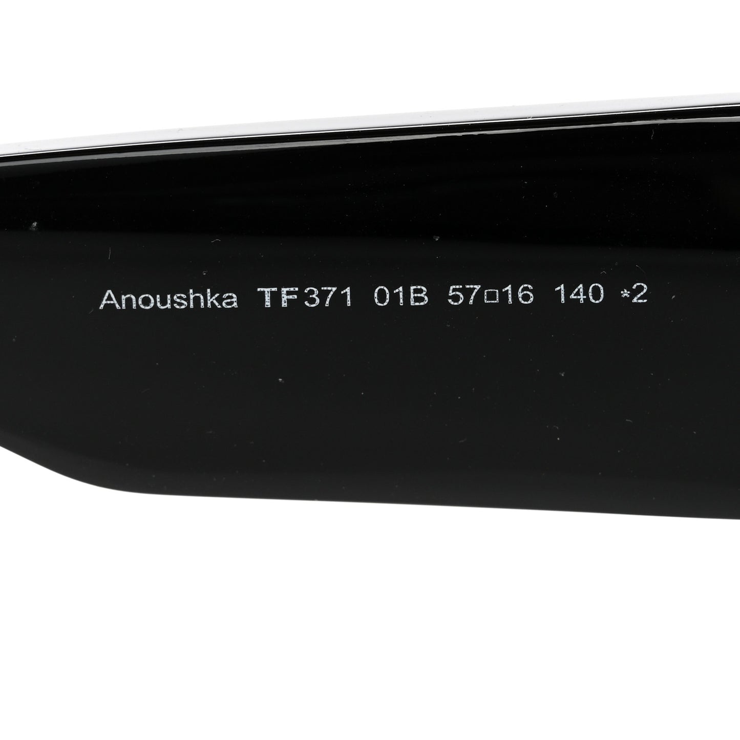 Acetate Anoushka Cat Eye Sunglasses TF371 Black