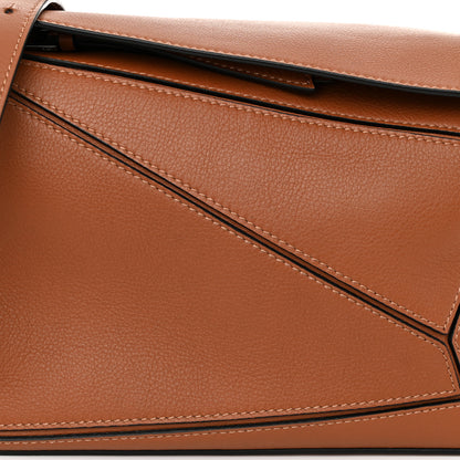 Loewe Calfskin Small Puzzle Bag Tan 7 of 9