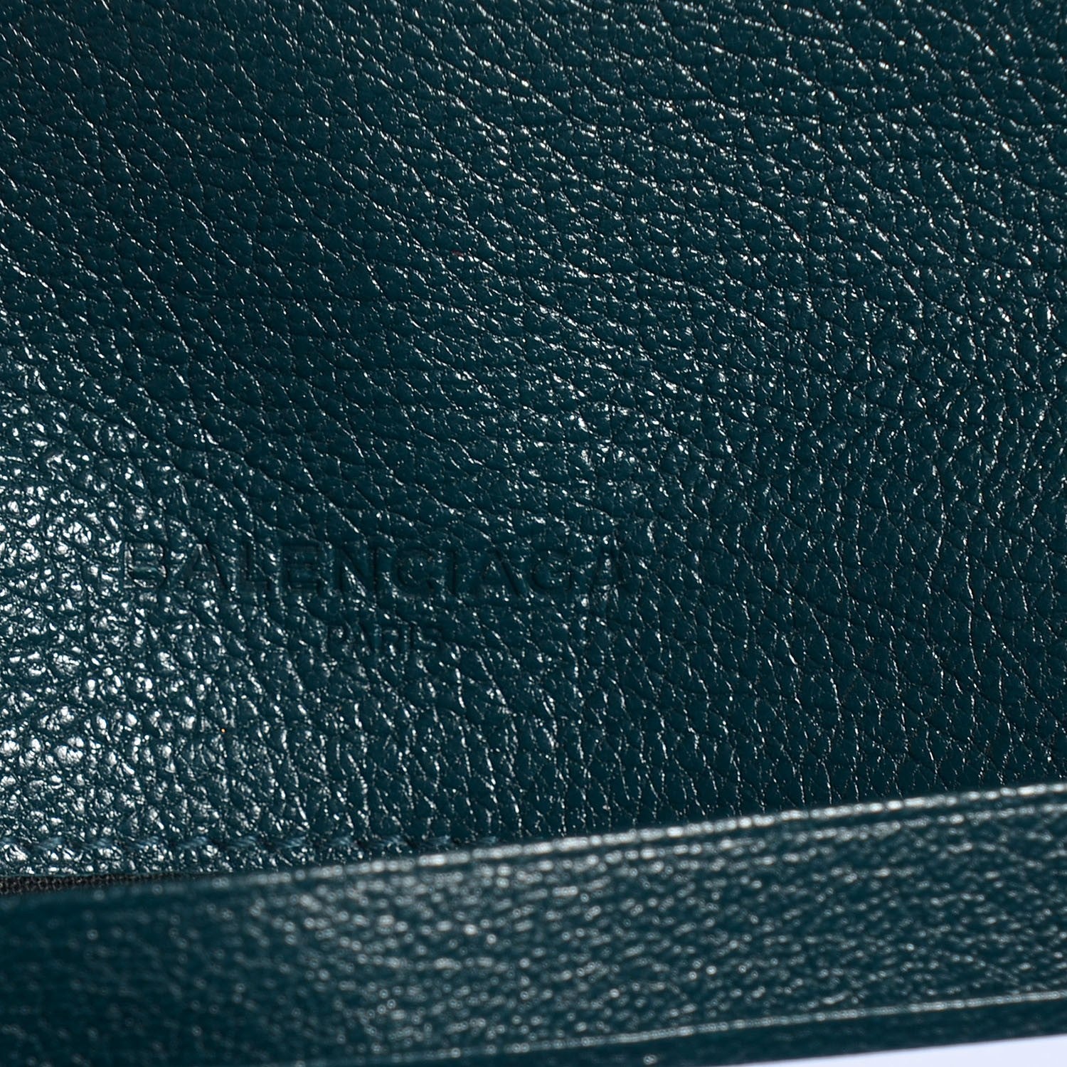 Balenciaga Chevre Metallic Edge Money Wallet Bleu Nuit 6 of 7