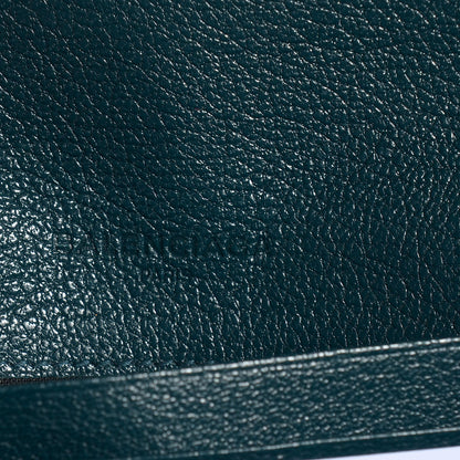 Balenciaga Chevre Metallic Edge Money Wallet Bleu Nuit 6 of 7
