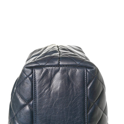 Chanel Lambskin Quilted Tote Navy 13 of 13