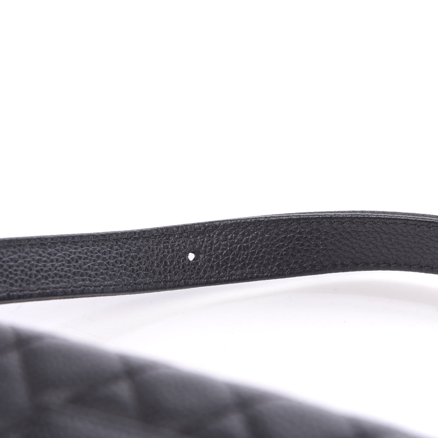 Chanel Grained Calfskin Quilted 2.55 Reissue Flap Belt Bag Clutch Black 11 of 13