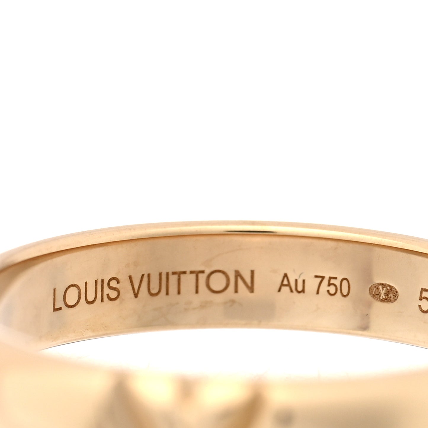 18K Yellow Gold LV Volt Multi Wedding Band Ring 52 6