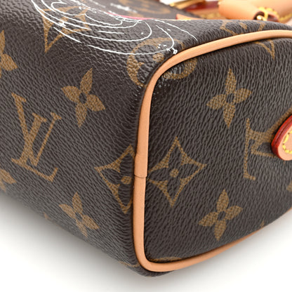 Louis Vuitton Monogram Vivienne Ice Skating Nano Speedy Bandouliere Pink 9 of 9