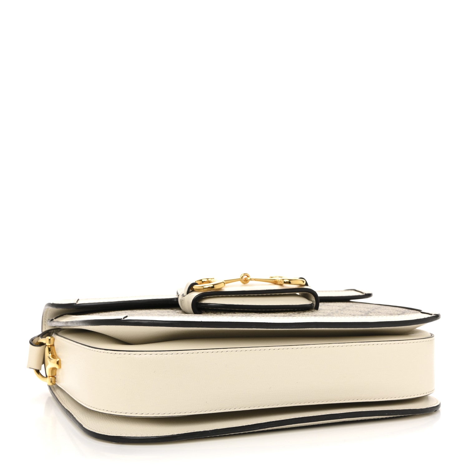 Gucci GG Supreme Monogram Horsebit 1955 Shoulder Bag Beige Mystic White 4 of 13
