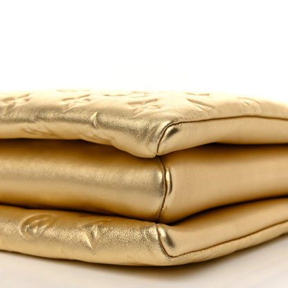 Louis Vuitton Lambskin Embossed Monogram Coussin PM Gold 11 of 11