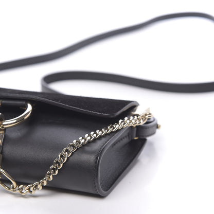 Chloe Suede Calfskin Mini Faye Shoulder Bag Black 10 of 10