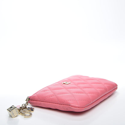 Chanel Lambskin Quilted Small Casino Cosmetic Case Pink 3 of 8