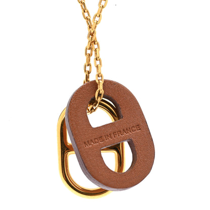 Hermes Swift O'Maillon Pendant Necklace Gold 5 of 6