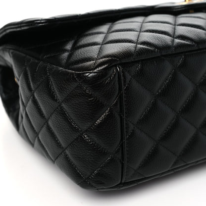 Chanel Caviar Quilted XXL Travel Flap Bag Black 9 of 12