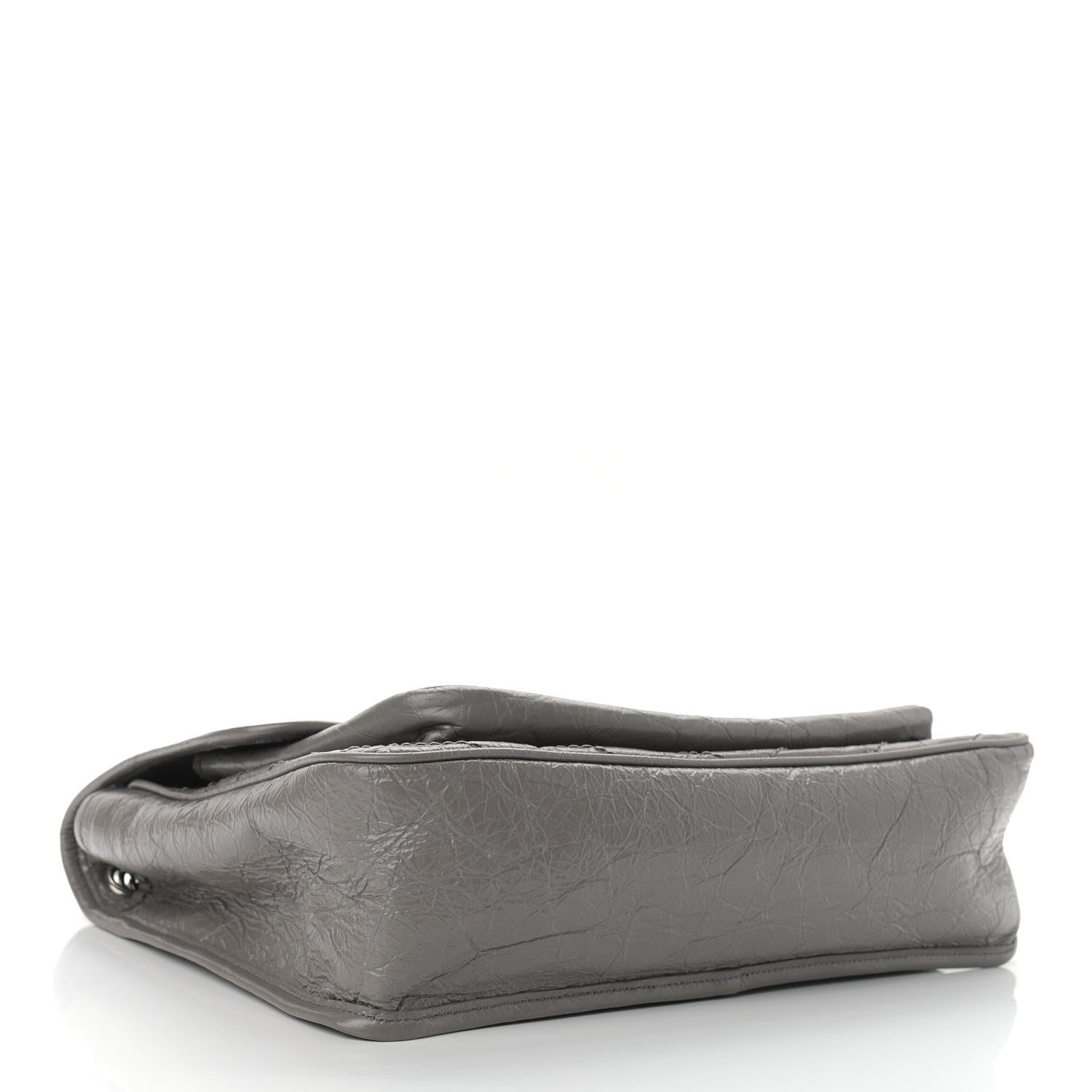 Saint Laurent Crinkled Calfskin Matelasse Monogram Large Niki Chain Satchel Fog 4 of 14