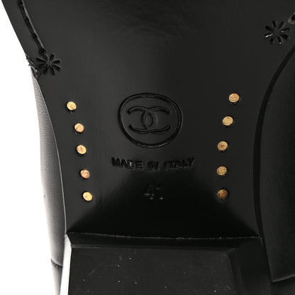 Chanel Calfskin CC High Boots 41 Black 6 of 8