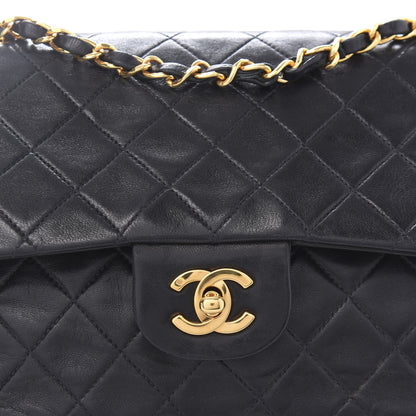 Chanel Lambskin Quilted Medium Double Flap Black 12 of 13