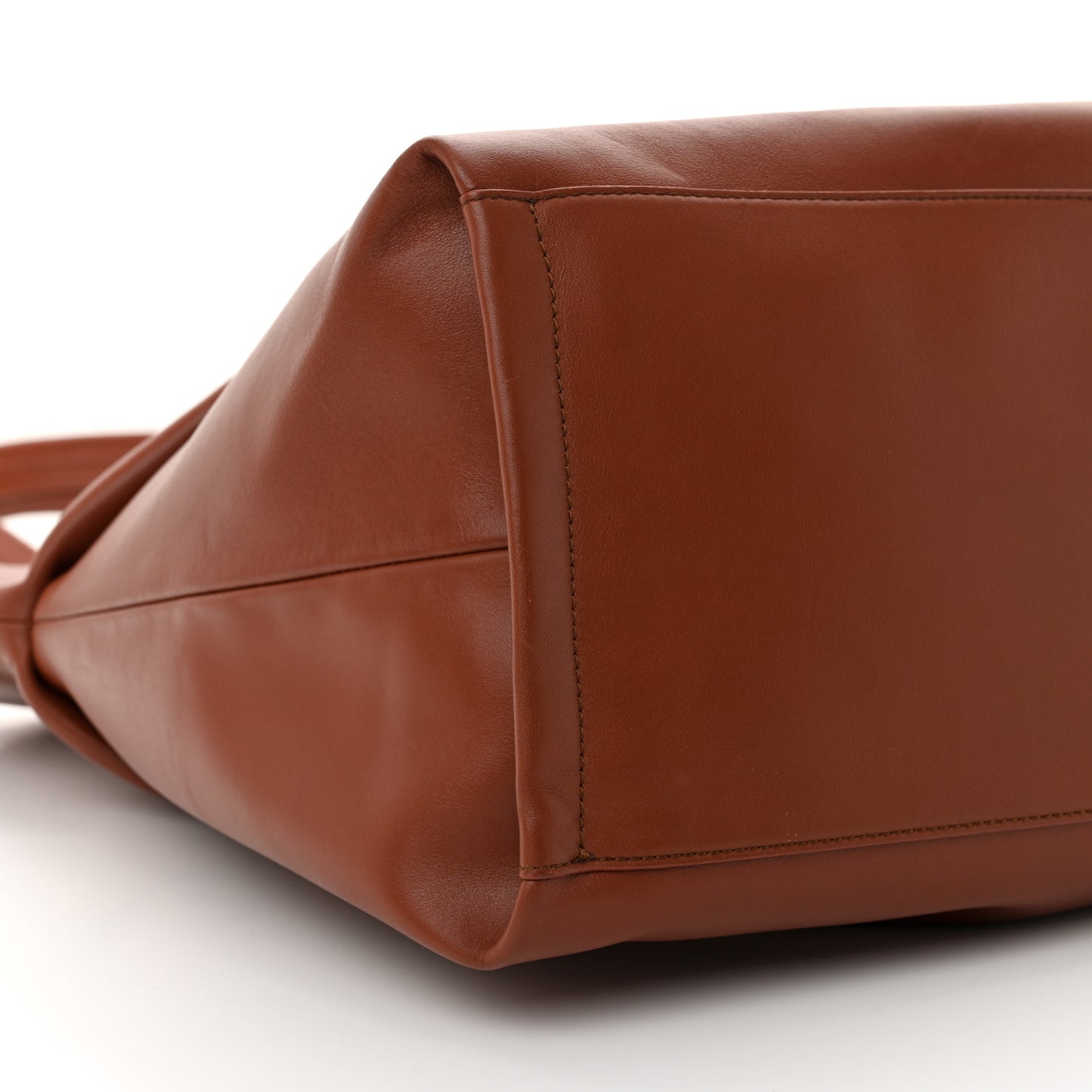 Calfskin Judy East West Tote Brown