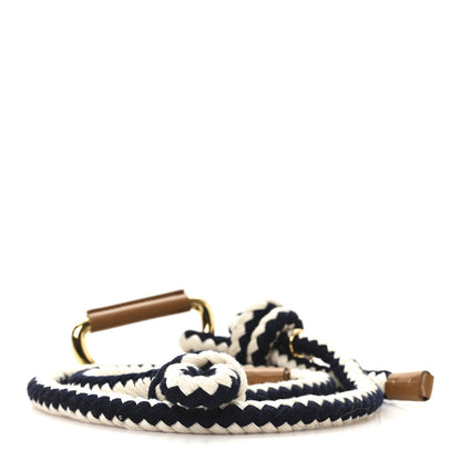 Prada Braided Rope Belt Marine White 2 of 4