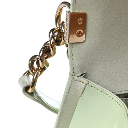 Chanel Patent Calfskin Quilted Medium Boy Flap Light Green 13 of 14