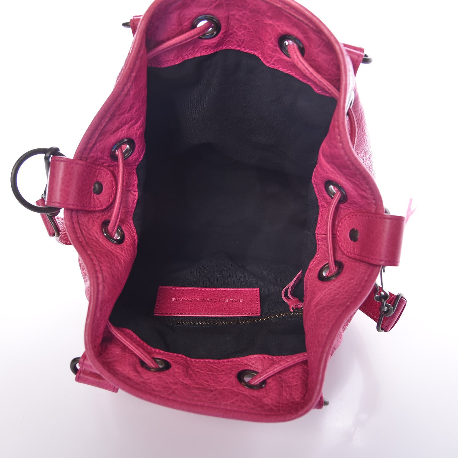 Balenciaga Agneau Classic Hardware Mini Pompon Cyclamen Fucsia 5 of 7