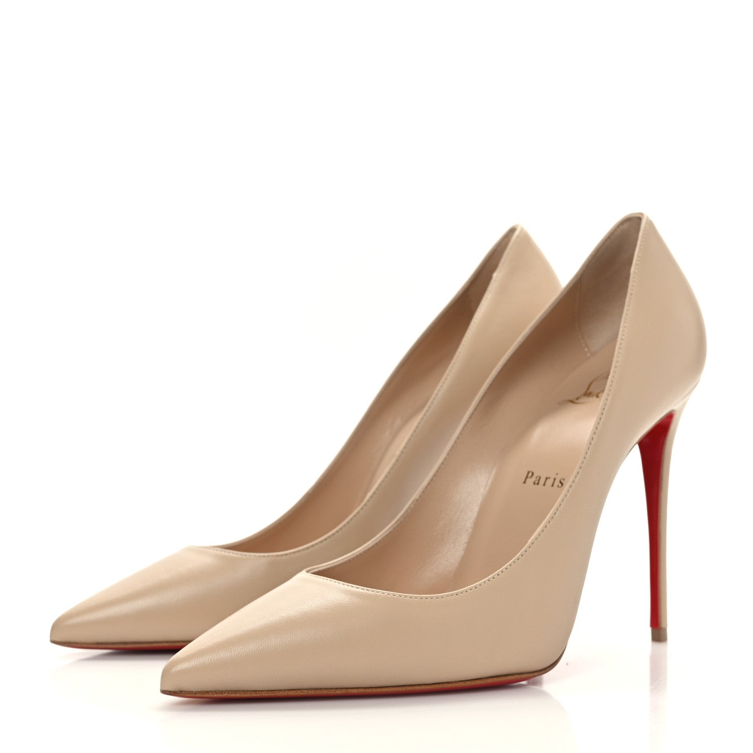 Christian Louboutin Nappa Kate 100 Pumps 39 Nude 3 of 7