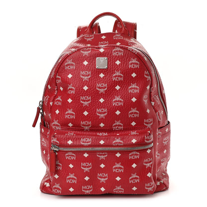 MCM Visetos Medium Stark Backpack Red White 1 of 18