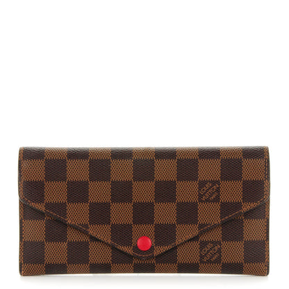 Louis Vuitton Damier Ebene Josephine Wallet Red 1 of 7