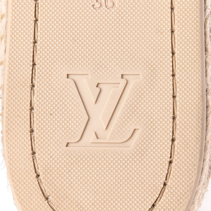 Louis Vuitton Canvas Waterfall Espadrille Flats 36 Ecru 9 of 14