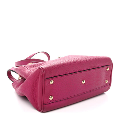 Gucci Calfskin Mini Bamboo Shopper Tote Bright Bougainvillea 4 of 11