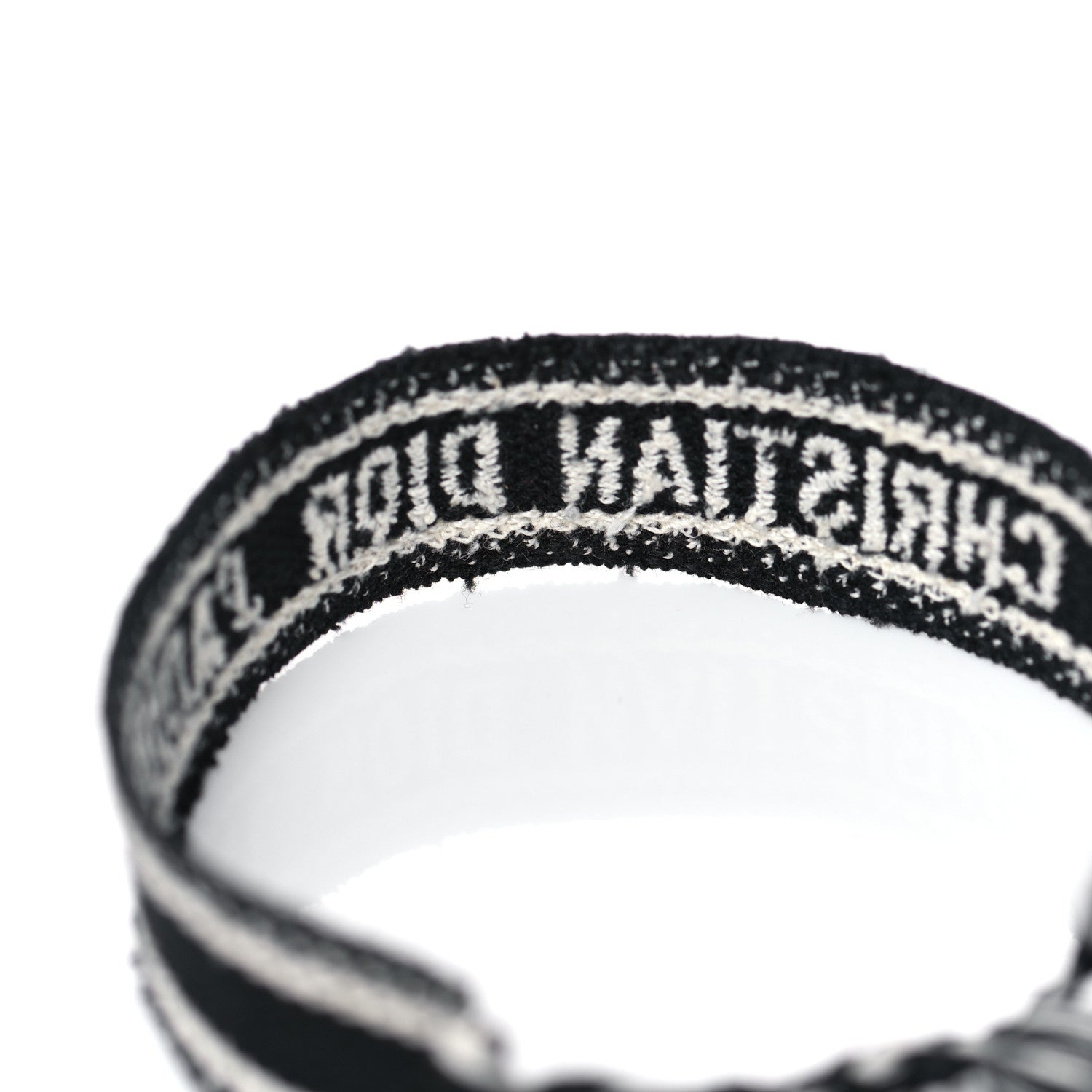 Christian Dior Woven Cotton J'Adior Friendship Bracelet Set Black Orange 4 of 5