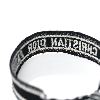 Christian Dior Woven Cotton J'Adior Friendship Bracelet Set Black Orange 4 of 5