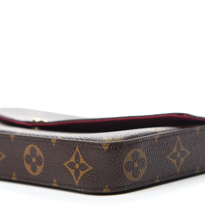 Louis Vuitton Monogram Pochette Felicie Chain Wallet Fuchsia 7 of 13