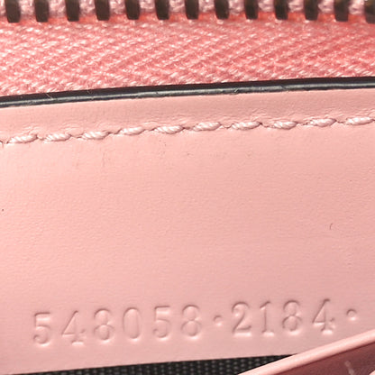 Gucci Guccissima Signature Crystal Cat Zip Around Wallet Light Candy Pink 7 of 10