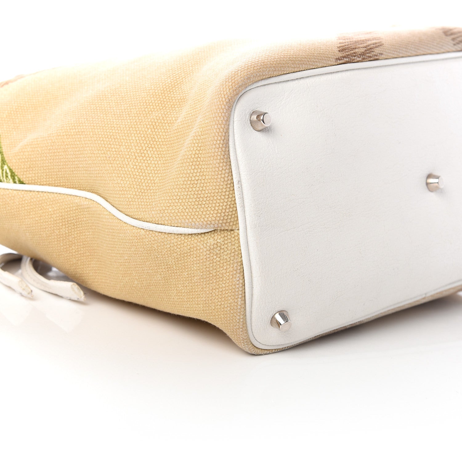 Burberry Canvas Mega Check Tote Beige 6 of 10