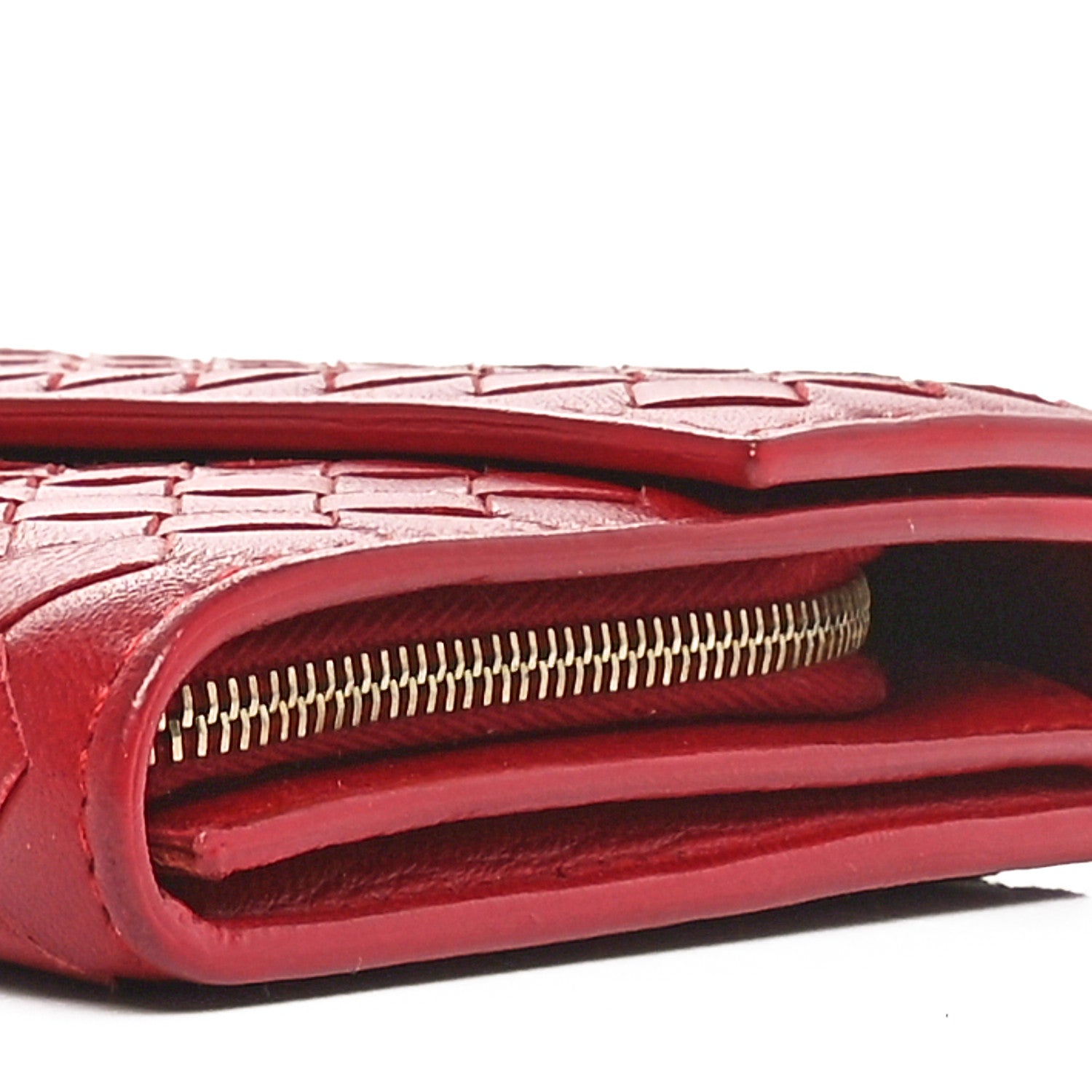 Bottega Veneta Nappa Intrecciato Continental Flap Wallet Cassis 11 of 12