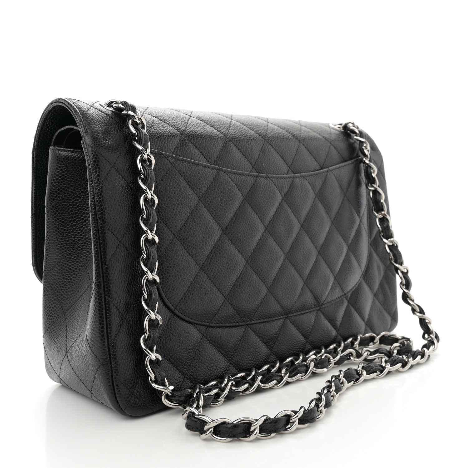 Chanel Caviar Quilted Jumbo Double Flap Black 3 of 11