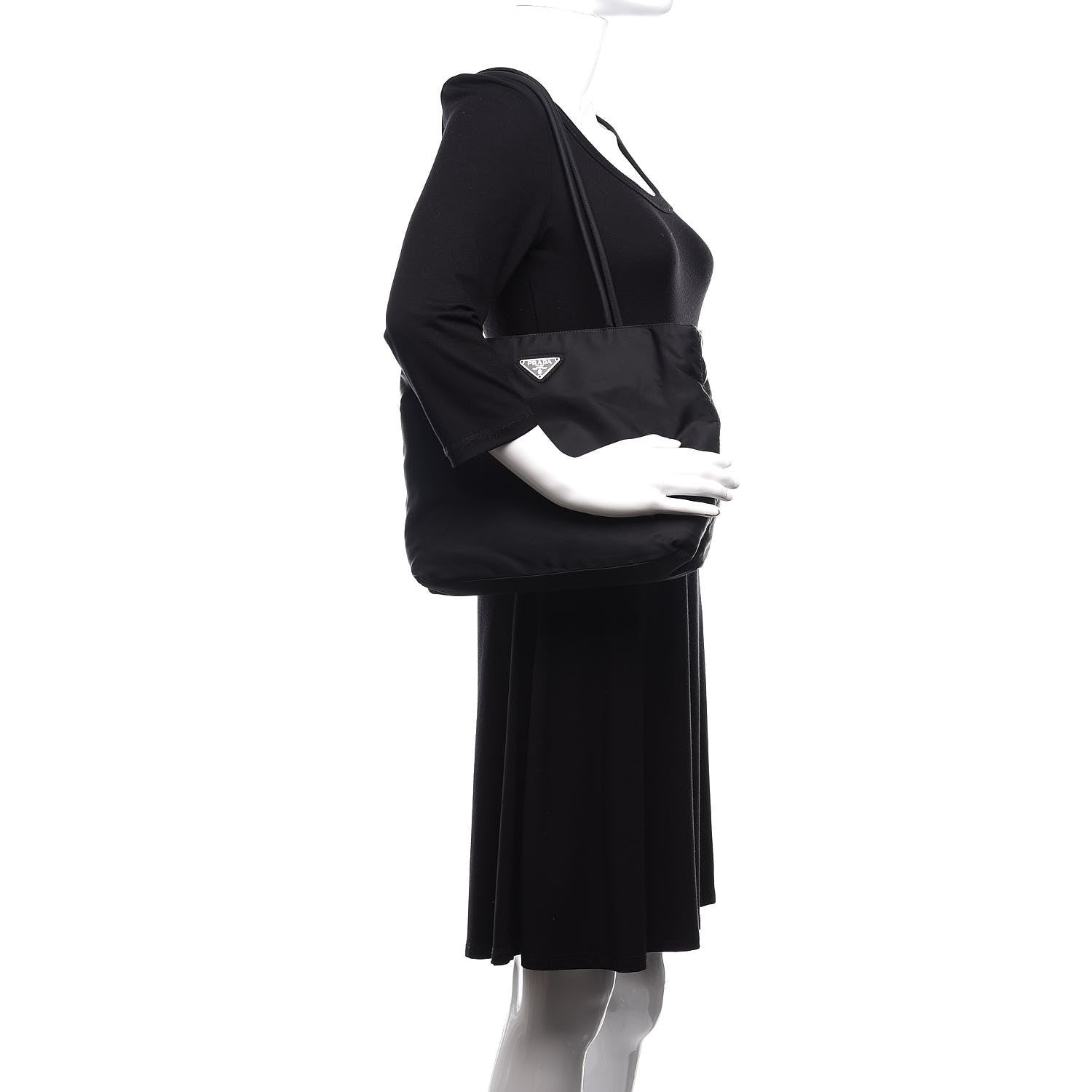 Prada Tessuto Nylon Tote Black 2 of 9