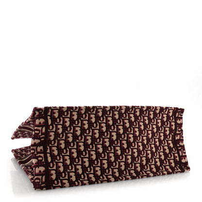 Christian Dior Oblique Large Book Tote Burgundy Multicolor 4 of 11