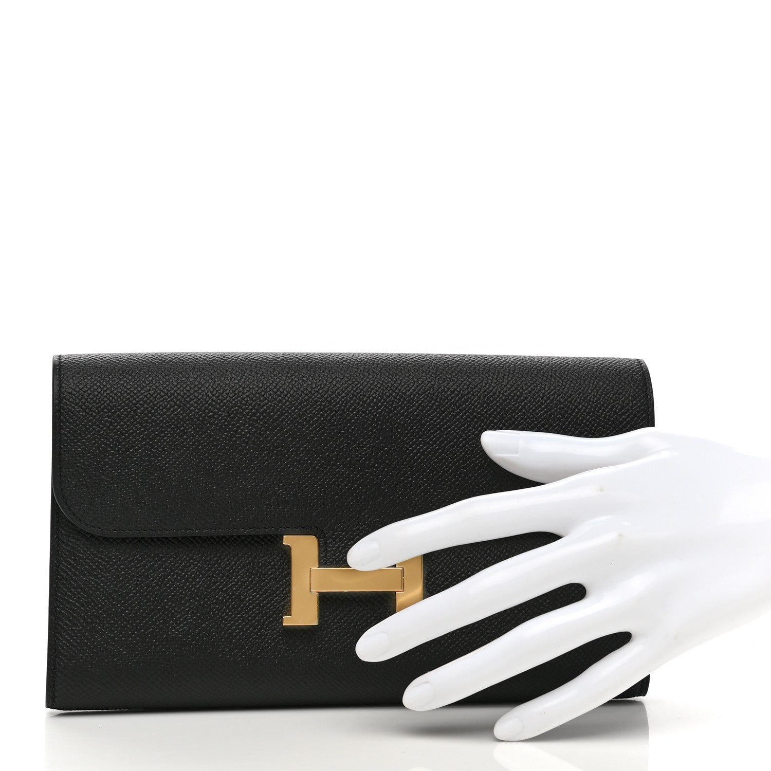 Hermes Epsom Constance Long Wallet Black 2 of 8