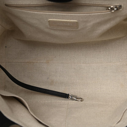 Chanel Mixed Fibers Small Deauville Tote Black 4 of 12