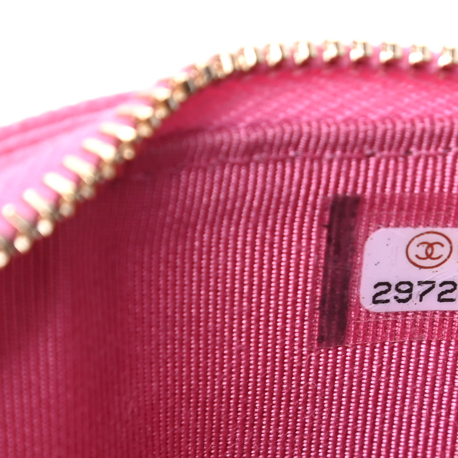 Chanel Caviar Quilted Flap Zip Card Holder Pink 7 of 8