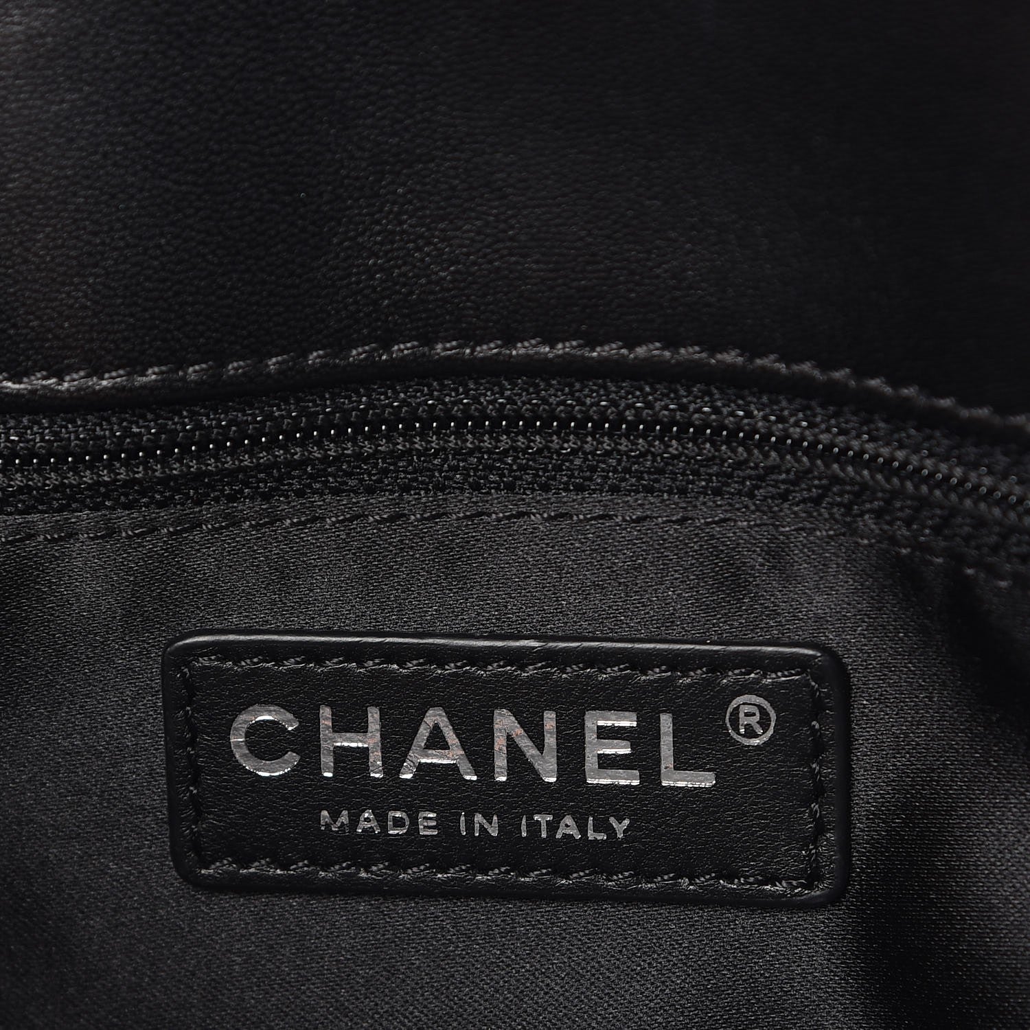 Chanel Lambskin Quilted Large Easy Carry Shopping Tote Black 7 of 12