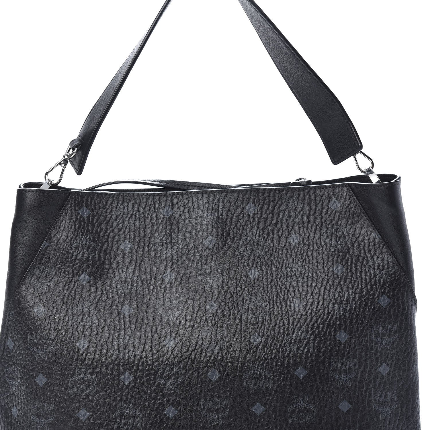 MCM Visetos Large Klara Hobo Black 7 of 13
